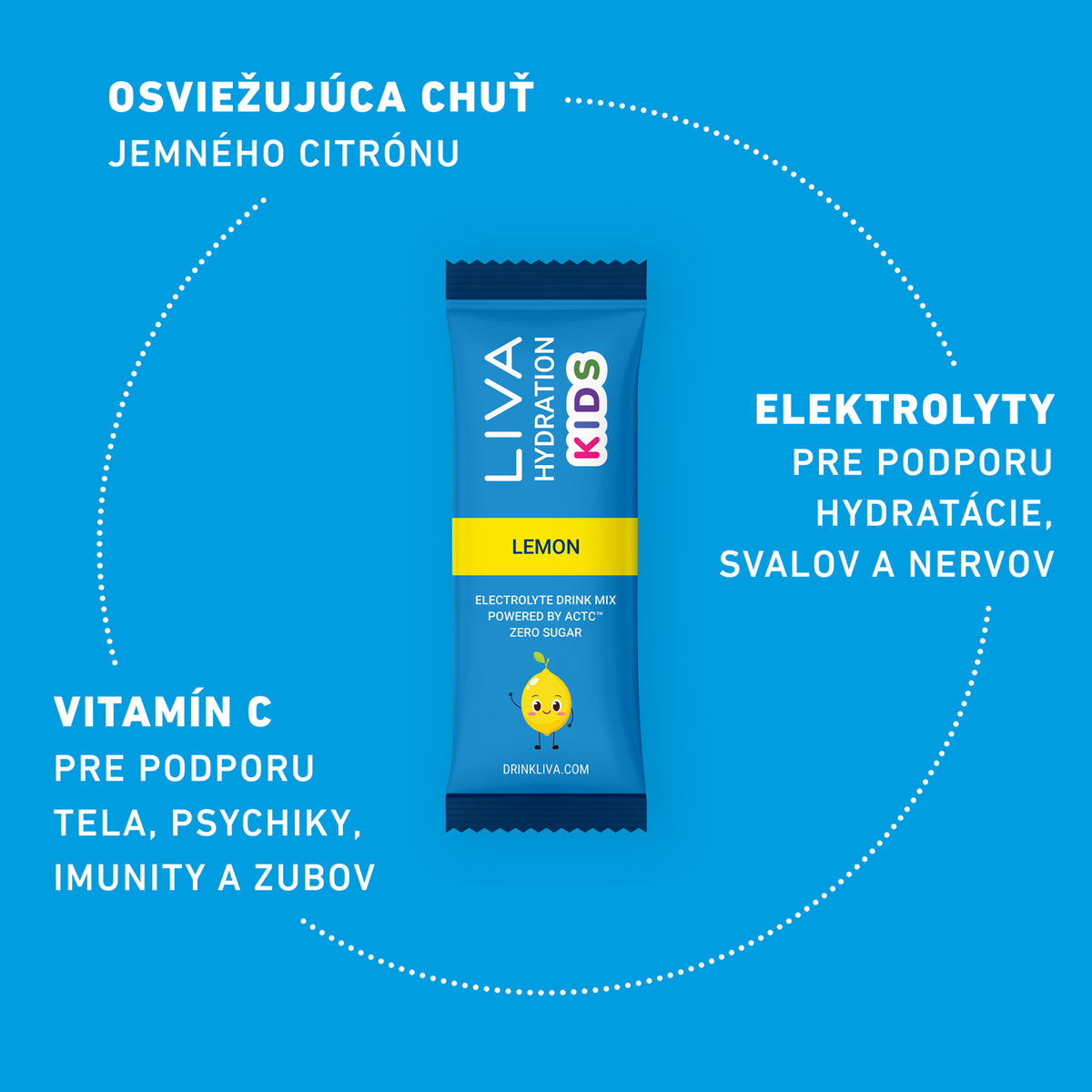Liva Hydration Kids Lemon Stick Pack